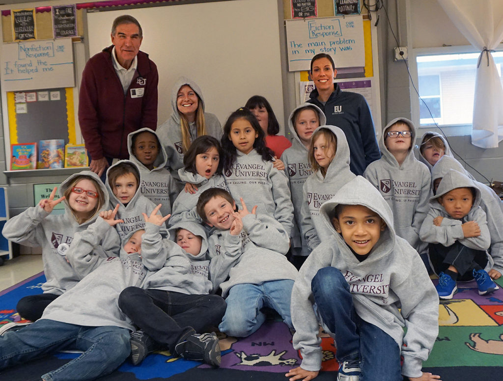 Evangel U. provides hoodies to Weller Elementary students & employees